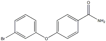 4-(3-bromophenoxy)benzamide,,结构式