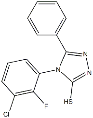 4-(3-chloro-2-fluorophenyl)-5-phenyl-4H-1,2,4-triazole-3-thiol Structure