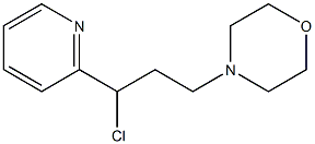 4-(3-chloro-3-pyridin-2-ylpropyl)morpholine Structure