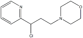 4-(3-chloro-3-pyridin-2-ylpropyl)morpholine Struktur