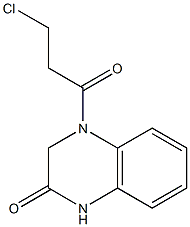 4-(3-chloropropanoyl)-1,2,3,4-tetrahydroquinoxalin-2-one Struktur