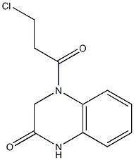 4-(3-chloropropanoyl)-1,2,3,4-tetrahydroquinoxalin-2-one Structure