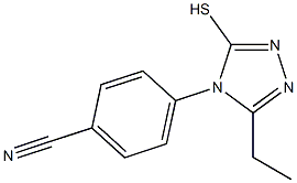 4-(3-ethyl-5-sulfanyl-4H-1,2,4-triazol-4-yl)benzonitrile Structure