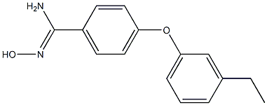 4-(3-ethylphenoxy)-N'-hydroxybenzene-1-carboximidamide Structure