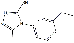 4-(3-ethylphenyl)-5-methyl-4H-1,2,4-triazole-3-thiol Structure