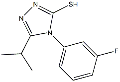 4-(3-fluorophenyl)-5-(propan-2-yl)-4H-1,2,4-triazole-3-thiol