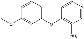 4-(3-methoxyphenoxy)pyridin-3-amine 化学構造式