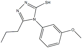 4-(3-methoxyphenyl)-5-propyl-4H-1,2,4-triazole-3-thiol Structure