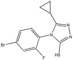 4-(4-bromo-2-fluorophenyl)-5-cyclopropyl-4H-1,2,4-triazole-3-thiol