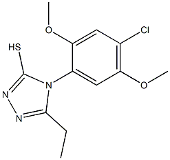 4-(4-chloro-2,5-dimethoxyphenyl)-5-ethyl-4H-1,2,4-triazole-3-thiol