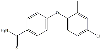 4-(4-chloro-2-methylphenoxy)benzene-1-carbothioamide