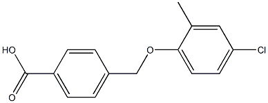 4-(4-chloro-2-methylphenoxymethyl)benzoic acid Structure