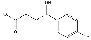 4-(4-chlorophenyl)-4-hydroxybutanoic acid 结构式