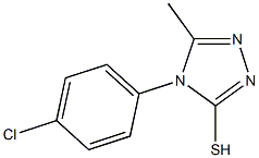 4-(4-chlorophenyl)-5-methyl-4H-1,2,4-triazole-3-thiol Structure