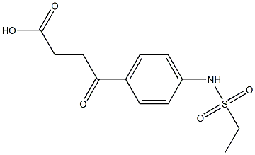 4-(4-ethanesulfonamidophenyl)-4-oxobutanoic acid 结构式