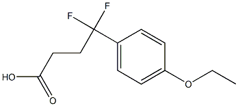 4-(4-ethoxyphenyl)-4,4-difluorobutanoic acid Structure