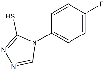 4-(4-fluorophenyl)-4H-1,2,4-triazole-3-thiol,,结构式