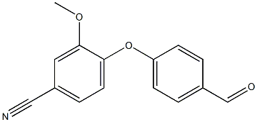 4-(4-formylphenoxy)-3-methoxybenzonitrile 化学構造式