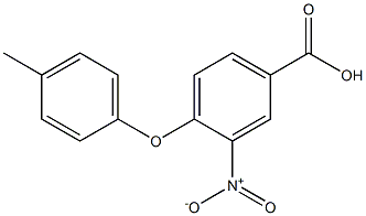 4-(4-methylphenoxy)-3-nitrobenzoic acid,,结构式