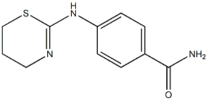 4-(5,6-dihydro-4H-1,3-thiazin-2-ylamino)benzamide,,结构式