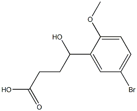 4-(5-bromo-2-methoxyphenyl)-4-hydroxybutanoic acid 结构式