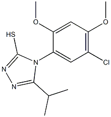 4-(5-chloro-2,4-dimethoxyphenyl)-5-(propan-2-yl)-4H-1,2,4-triazole-3-thiol