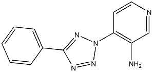 4-(5-phenyl-2H-1,2,3,4-tetrazol-2-yl)pyridin-3-amine 化学構造式