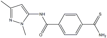 4-(aminocarbonothioyl)-N-(1,3-dimethyl-1H-pyrazol-5-yl)benzamide