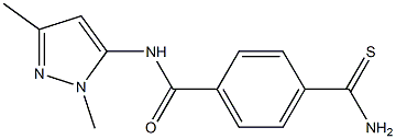  4-(aminocarbonothioyl)-N-(1,3-dimethyl-1H-pyrazol-5-yl)benzamide