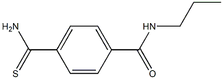 4-(aminocarbonothioyl)-N-propylbenzamide 结构式
