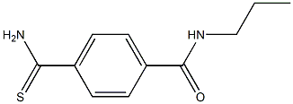 4-(aminocarbonothioyl)-N-propylbenzamide Structure