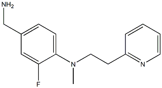 4-(aminomethyl)-2-fluoro-N-methyl-N-[2-(pyridin-2-yl)ethyl]aniline Structure