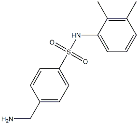 4-(aminomethyl)-N-(2,3-dimethylphenyl)benzenesulfonamide,,结构式