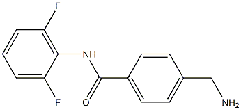 4-(aminomethyl)-N-(2,6-difluorophenyl)benzamide,,结构式