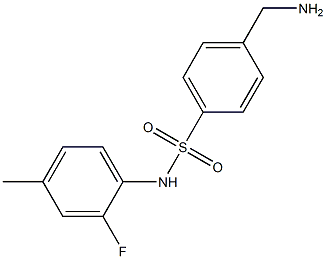 4-(aminomethyl)-N-(2-fluoro-4-methylphenyl)benzene-1-sulfonamide Structure