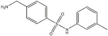 4-(aminomethyl)-N-(3-methylphenyl)benzenesulfonamide,,结构式