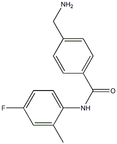 4-(aminomethyl)-N-(4-fluoro-2-methylphenyl)benzamide Structure