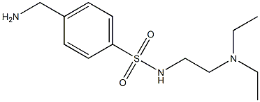 4-(aminomethyl)-N-[2-(diethylamino)ethyl]benzenesulfonamide Structure