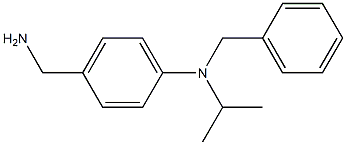 4-(aminomethyl)-N-benzyl-N-(propan-2-yl)aniline 化学構造式