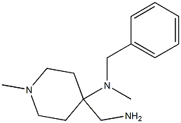 4-(aminomethyl)-N-benzyl-N,1-dimethylpiperidin-4-amine Structure