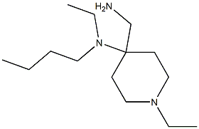 4-(aminomethyl)-N-butyl-N,1-diethylpiperidin-4-amine 结构式