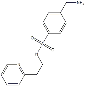 4-(aminomethyl)-N-methyl-N-[2-(pyridin-2-yl)ethyl]benzene-1-sulfonamide Structure