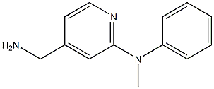 4-(aminomethyl)-N-methyl-N-phenylpyridin-2-amine,,结构式