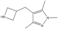 4-(azetidin-3-ylmethyl)-1,3,5-trimethyl-1H-pyrazole,,结构式