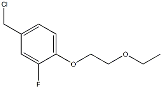 4-(chloromethyl)-1-(2-ethoxyethoxy)-2-fluorobenzene Structure