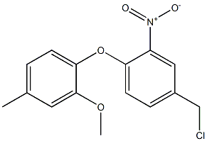 4-(chloromethyl)-1-(2-methoxy-4-methylphenoxy)-2-nitrobenzene