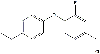 4-(chloromethyl)-1-(4-ethylphenoxy)-2-fluorobenzene Struktur