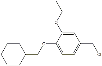 4-(chloromethyl)-1-(cyclohexylmethoxy)-2-ethoxybenzene 结构式