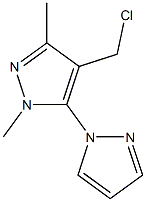 4-(chloromethyl)-1,3-dimethyl-5-(1H-pyrazol-1-yl)-1H-pyrazole Structure