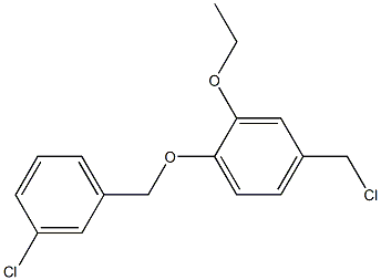 4-(chloromethyl)-1-[(3-chlorophenyl)methoxy]-2-ethoxybenzene